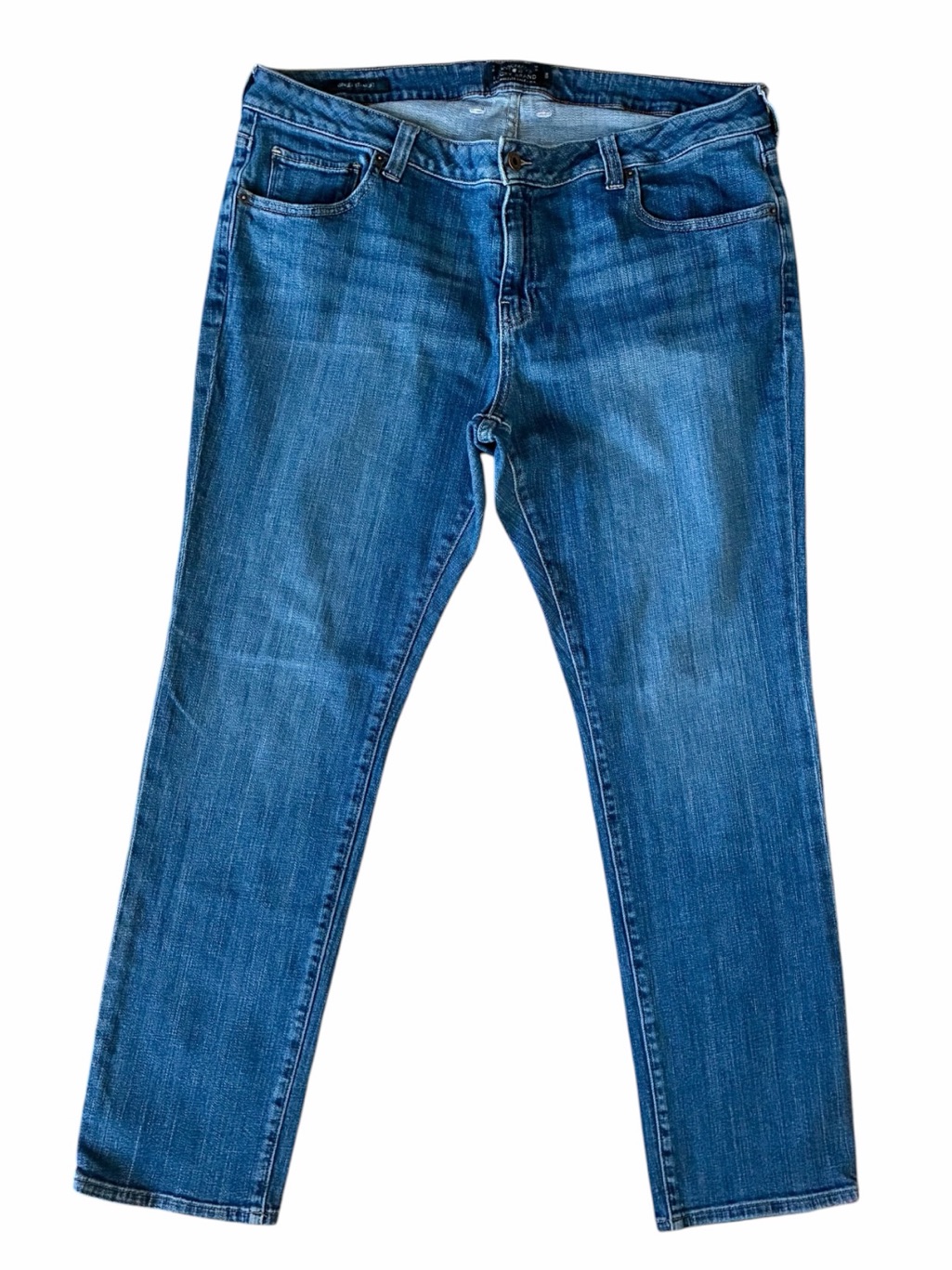 Lucky Brand Ginger Straight Medium Wash Denim Jeans Womens Size 18w
